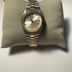 Seiko Silver and Gold Classic Day/Date Watch